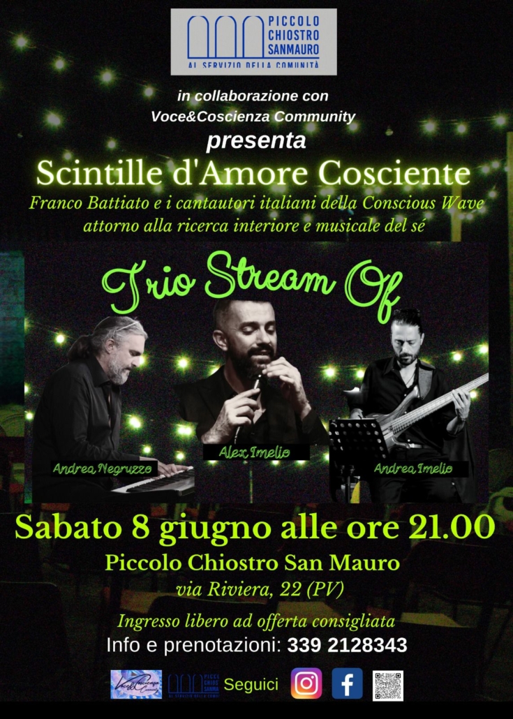 Scintille d'Amore Cosciente giugno 2024 a Pavia con gli Stream Of