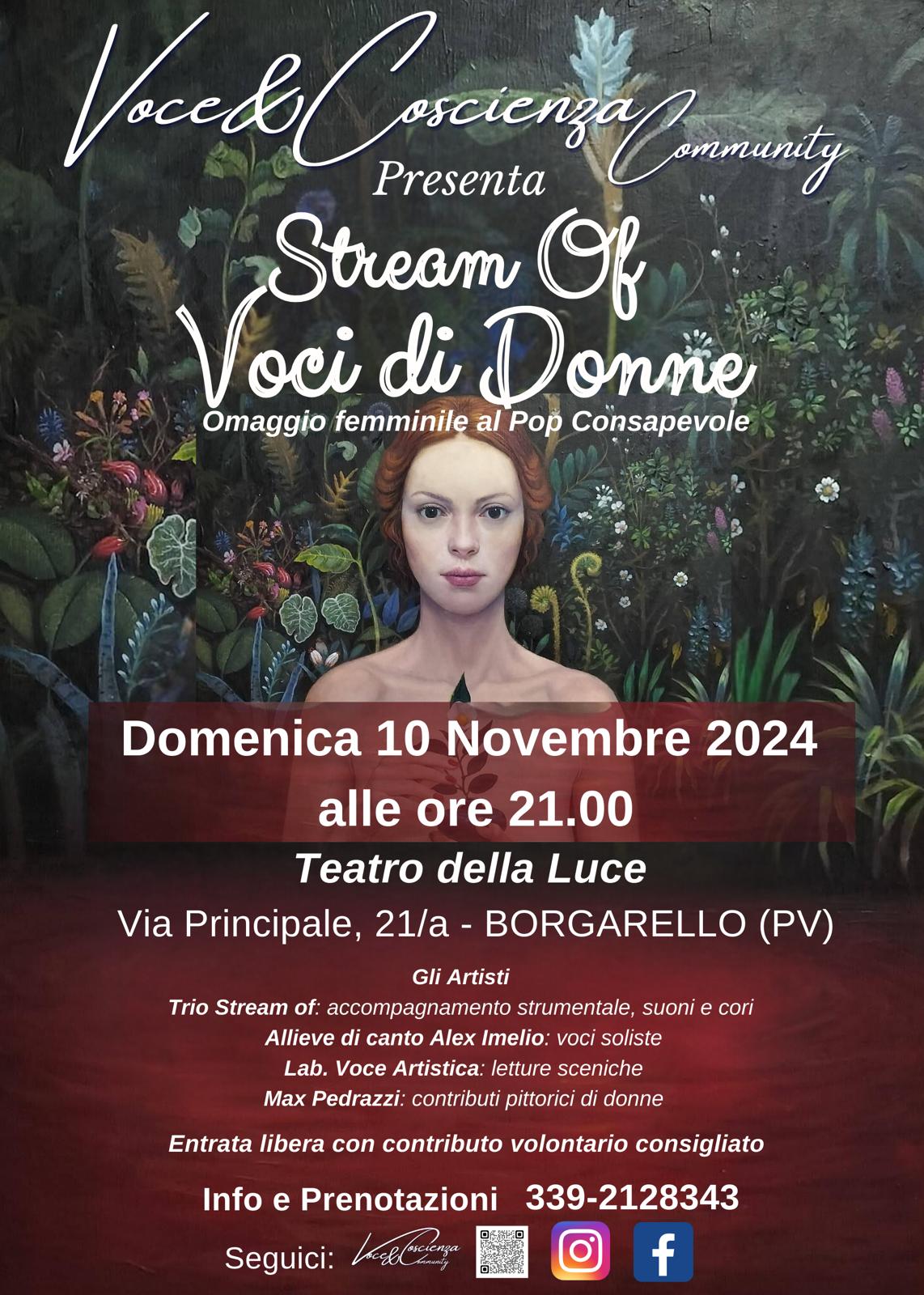 Voci di Donne - Teatro della Luce - Borgarello 2024